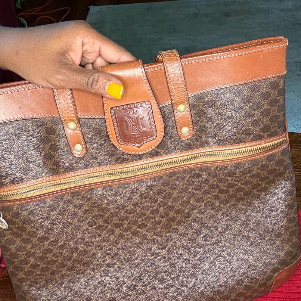 Celine Macadam Brown Tote - Picture 6 of 14